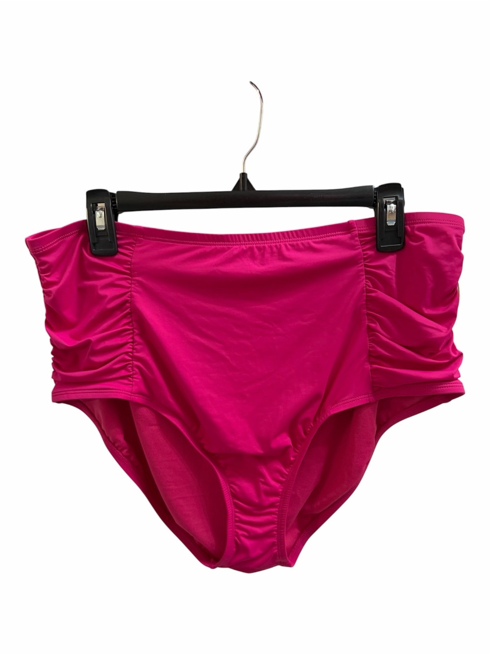 MYNAH SWIM, Women’s Size 18W, Magenta Pink High Waist Full Coverage Swim Bottom.